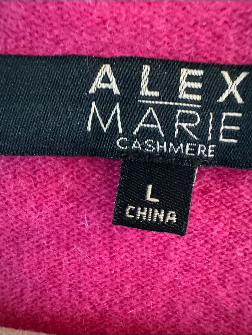 Alex Marie Women's V-Neck Sweater - Hot Pink